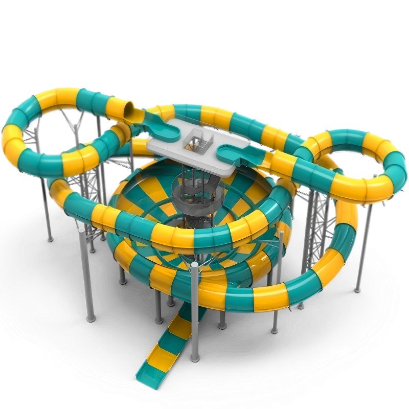 Double Helix Giant Beast Bowl Combo Water Slide Aqua Park Slide
