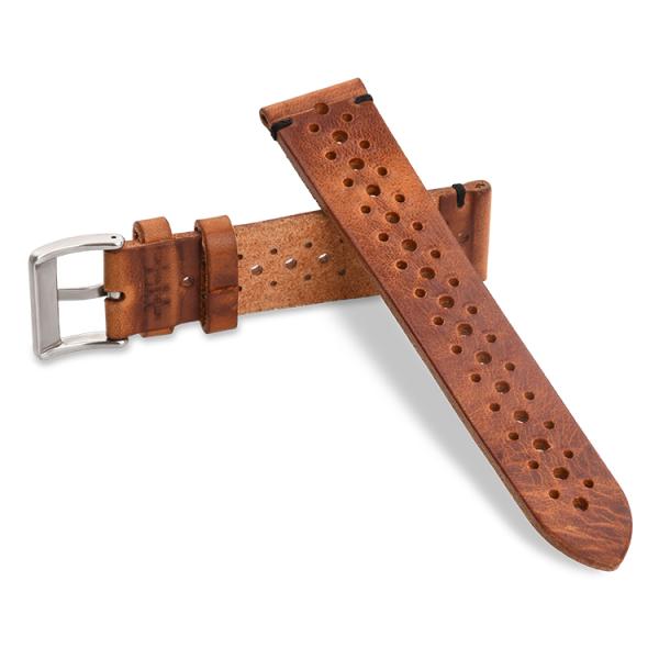 диапазоны ремешка 22mm Veg Tan кожаные для спорт наблюдают