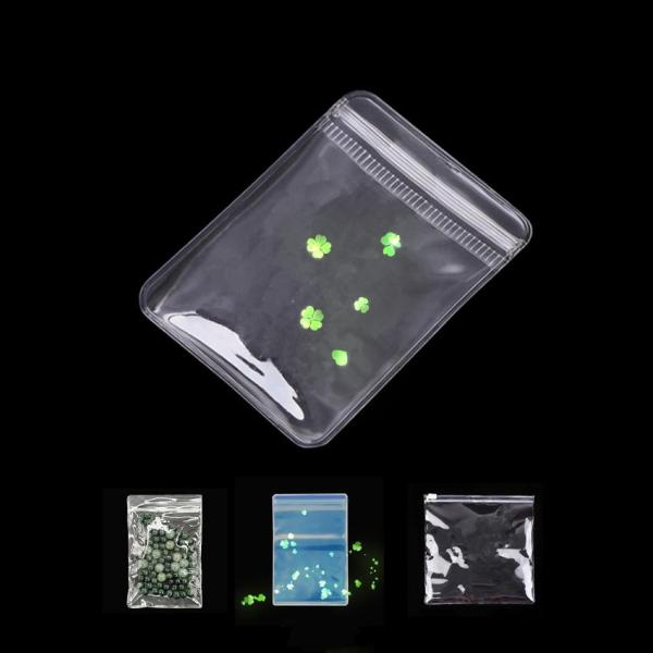 Custom Zip Lock Jewelry Packaging Bag PVC Clear Mini Zipper Pouch with Reusable Logo