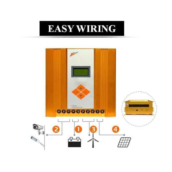 100W 300W 24v Wind Turbine Charge Controller Solar Power Charge Controller