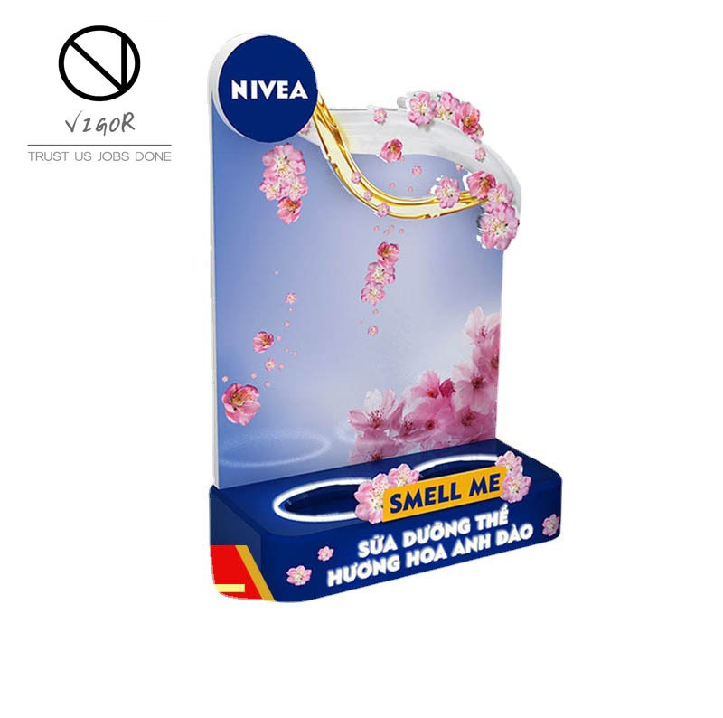 Professional Cosmetic Skincare Poster Display Stand for Impressive Presentations