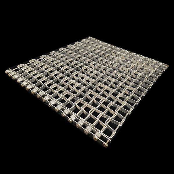 Custom Heat Resistant Continuous Food ss304 Metal 316 stainless steel horseshoe great wall mesh flat wire honeycomb conveyor belt