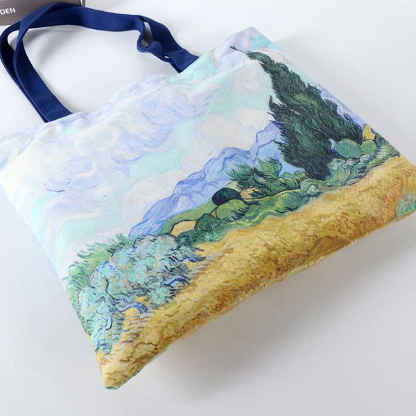 Custom Logo Printed Recycled Reusable Sublimation Tote Bag for Business Shopping Grocery