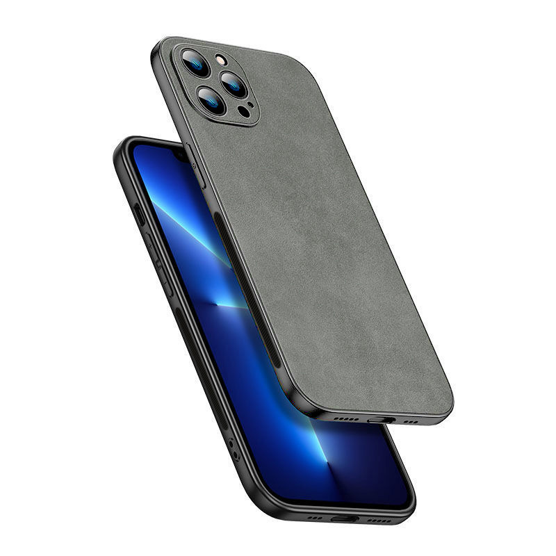 For Artificial Leather Soft Case for 11/12/13/14/15 Pro Max/XS/XR Max Men's High