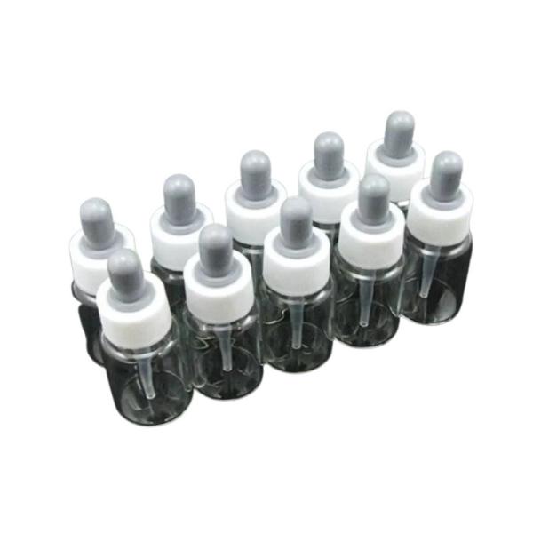 Garrafas de vidro do conta-gotas do espaço livre branco do tampão, garrafas fáceis do conta-gotas do reenchimento 50ml