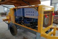 Pompe concrète électrique hydraulique avec le mélangeur 30m3/le bâti de remorque capacité de H