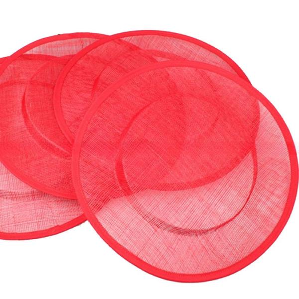 Decoración de sombrero de graduación Sinamay Fascinator Base de sombrero para un aspecto elegante