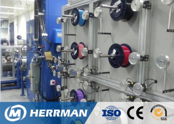 0.4～1N Pay - Off Tension RIBBON Fiber Optic Cable Production Line 7m Length