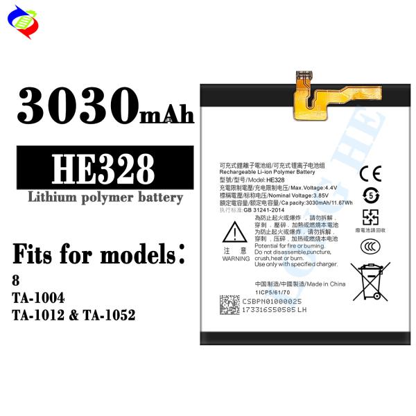 3030mAh HE328 Производство Литий-ионная батарея для смартфонов Nokia 8