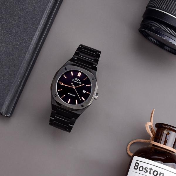 Sapphire Crystal Automatic Mechanical Watch Dia 42.5mm para homens