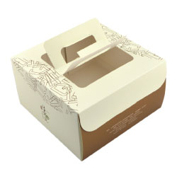 коробки торта картона 350gsm упаковывая