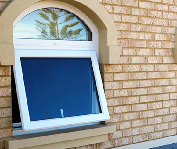 Customized Glass Reception Outdoor Aluminum Awning Windows