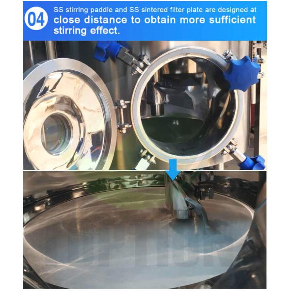 Stainless Steel Crystallization Reactor Toption 50L Jacketed Reactor