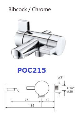 Ceramic white Chrome plated ABS Toilet Hand Faucet For Bathroom