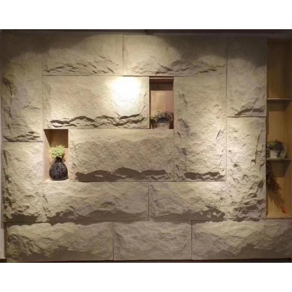 Панели каменной стены стороны 3d гриба плакирования стены камня фальшивки полиуретана искусственные