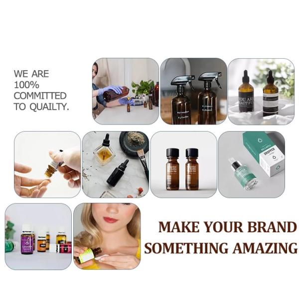 1 Oz Specialty Volcanic Black Boston Round Dropper Bottles Non - Transparent