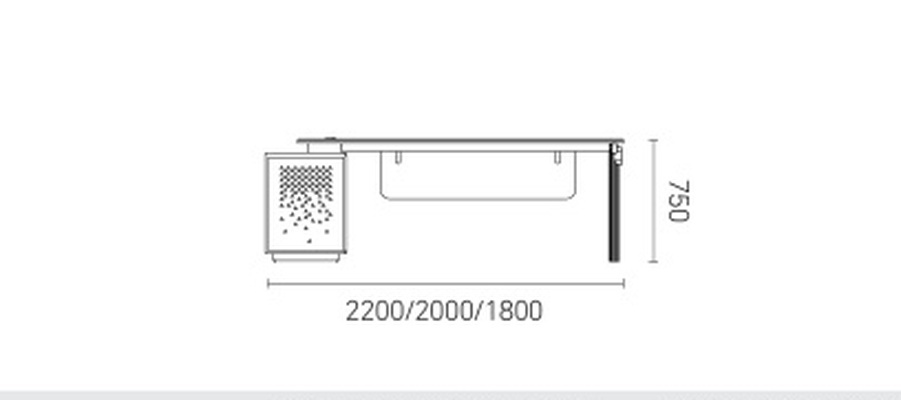 STARLIGHT Executive Desk DM-KBBT22-Private Office