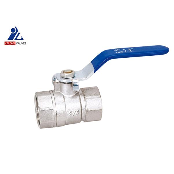 1/4 Inch to 4 Inch 200WOG Steel Handle Nickel Plated Brass Ball Valves