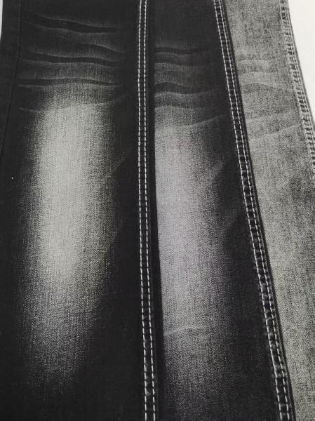 Tissu denim à effet de fausse côte en fil Siro à 72% de coton et à haute teneur en élasthanne, de bonne qualité, NOIR/NOIR JSD3059A Pour jeans femme