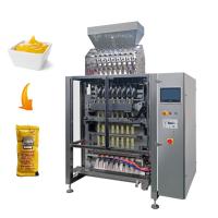 Maionese líquida da ketchup da máquina de embalagem do saquinho da vara da pasta das multi pistas 3/4 de máquina de enchimento de selagem do lado