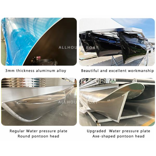 Houseboat Pontoon Boat Tube with Aluminum Construction and Round Design