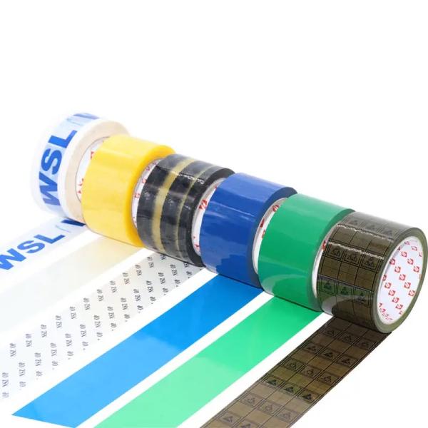 Acrylic BOPP Packing Tape Clear Adhesive Packing Tape Low Noise With Logo