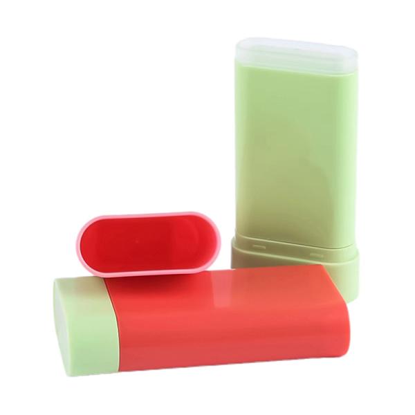 Custom High Quality 10g Empty Blush Stick Bottle Deodorant Balm Stick Top Rotation Cosmetic Plastic Packaging Container Reusable