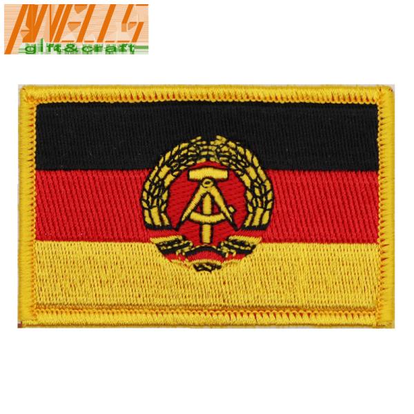 National Flag Of German Embroidery Iron-on Patch Germany DE Flag Military Embroidered Tactical Patch Morale Shoulder App