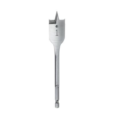 OEM 1 Inch Flat Drill Bit 250mm Wood Flat Bit Quick Change Hex Shank