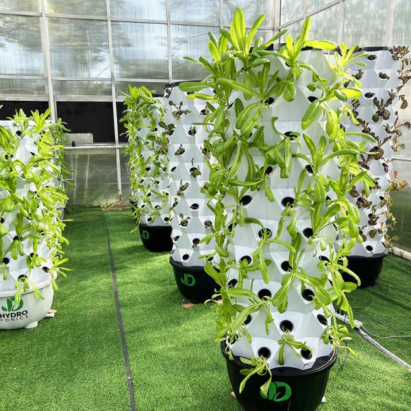 65L 6 8 10 12 14 Layer Diy Vertical Pineapple Hydroponic Tower Friendly Material