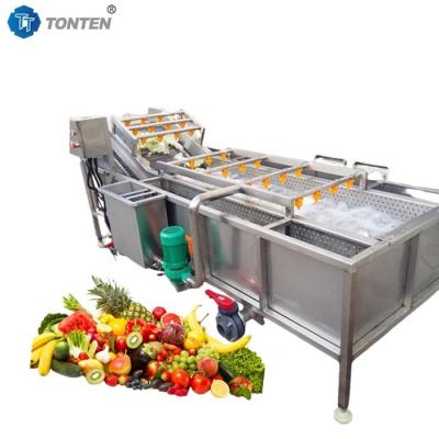 Full Automatic Bubble Food Cleaning Machine For Fruit And Vegetable Washing
