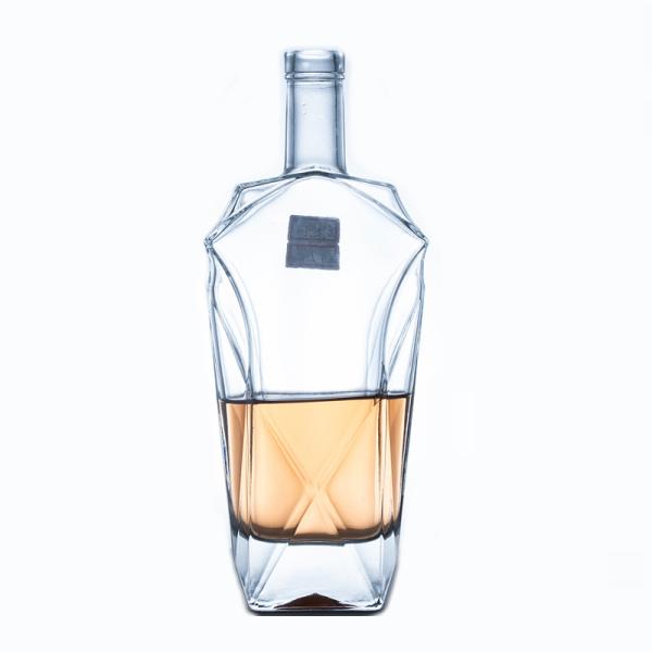 OEM/ODM Acceptable Super Flint Material Glass Bottle for Custom Made Liquor