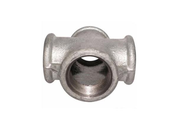 Hot Galvanized Exhaust Pipe Fitting Cross 80 90 Degree Pipe Coupler 4 Inch