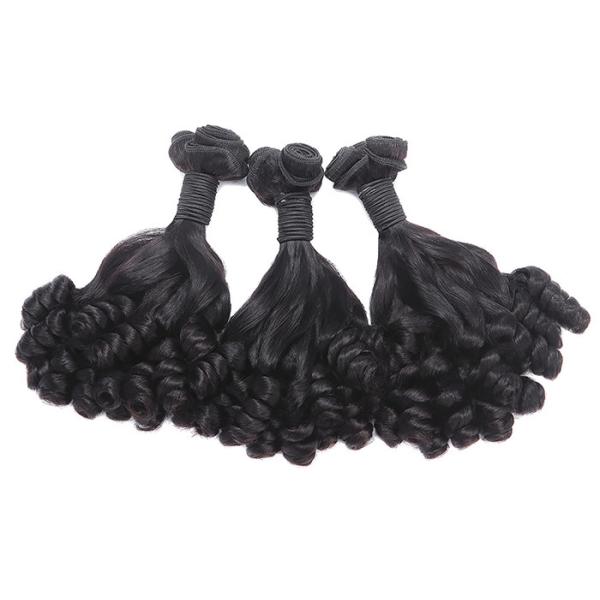 Curled 10'' - 20'' Double Drawn Human Hair / Human Hair Weave Bundles