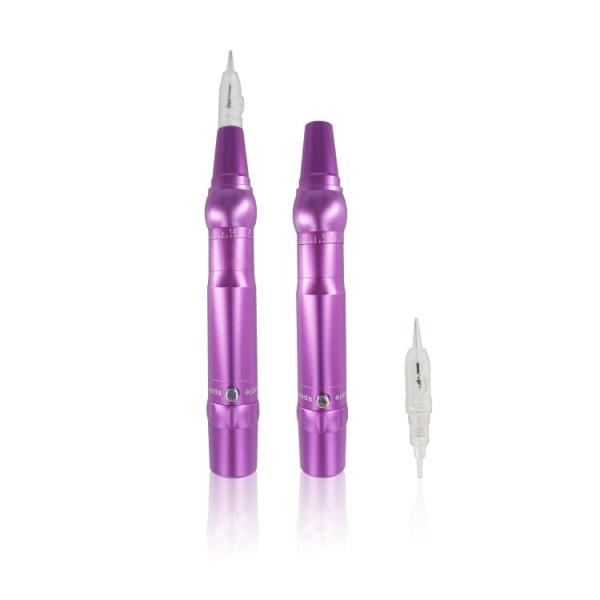 Батарея ручки макияжа брови розового постоянного набора татуировки макияжа беспроводная работала