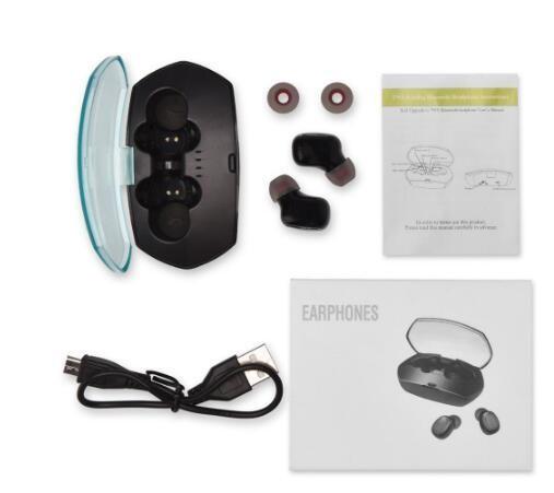 Dos fones de ouvido sem fio do esporte de Tws do fone de ouvido de Bluetooth 5,0 auriculares Handsfree Mini Earphones do bluetooth