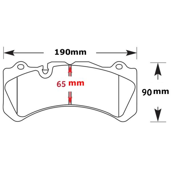 Semi VW BMW коэффициента 0.40-0.45μ Audi трением тормозных колодок GT6 автомобиля металла HP1000