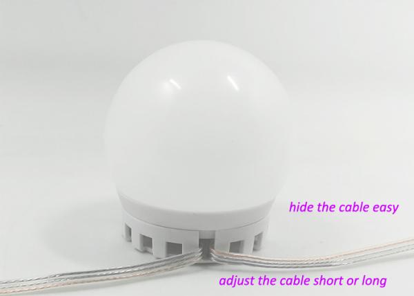 Hidden Wiring LED Makeup Vanity Lights With Dimmer Waterproof Adhensive Sticker