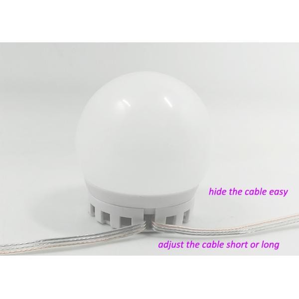 2 Watt LED Mirror Lights , Vanity Light Bulbs Warm White Stretch Contract Cable