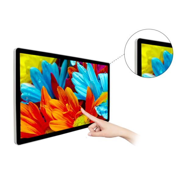 Metal Case Digital Signage Large Touch Screen Display , 55 Inch Hdmi Big Touch Screen Monitor
