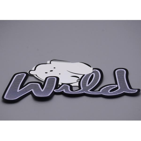 Подгонянный материал Eco заплаты силикона 3 цветов дружелюбный для одежды