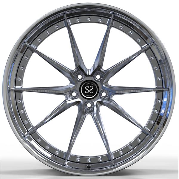 2 Piece Polish A6061 T6 Alloy Wheels 20 X 9 For Audi RS5 5x112