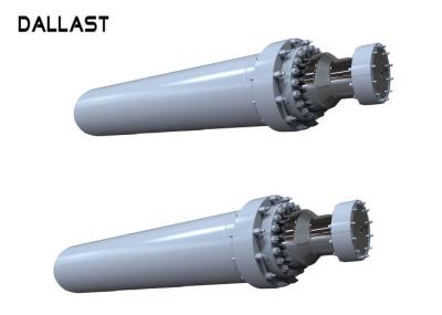 Double Acting Multi Stage Hydraulic Cylinder Welded Industrial Heavy Duty Flange
