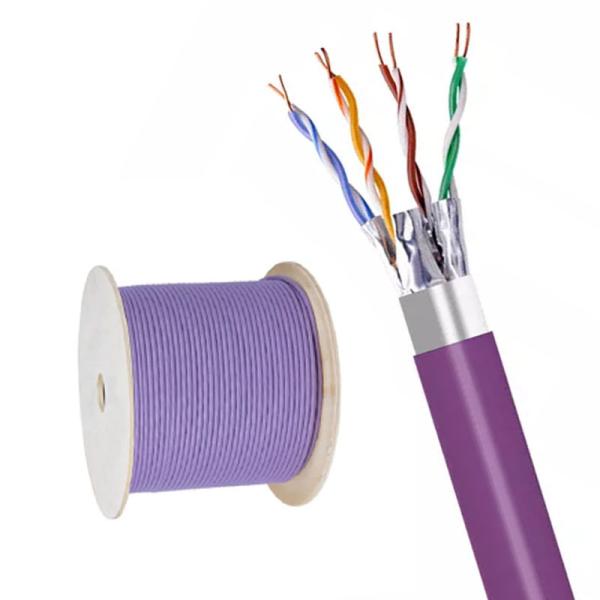 CAT8 FFTP LSZH Cable 2000MHz for Data Centers 5G Base Stations Industrial Networks