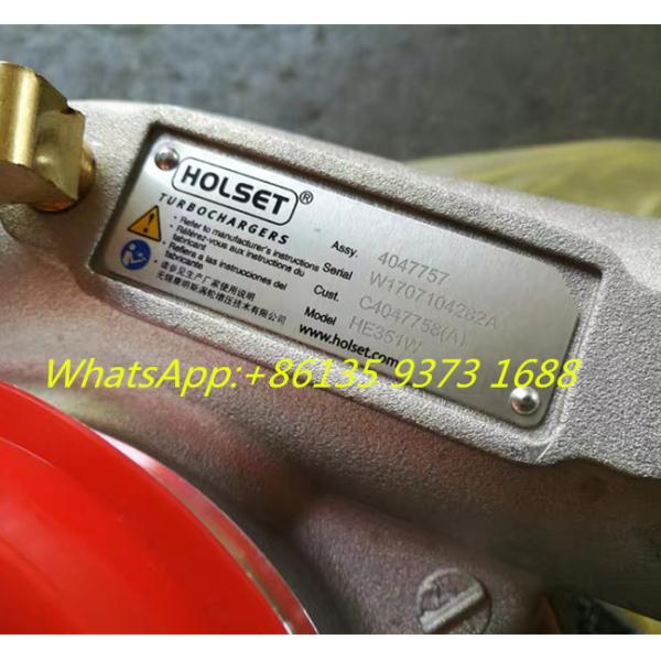 Hot sell Cummins ISDE6 Engine He351W Turbocharger 4047758 4956077 4047757