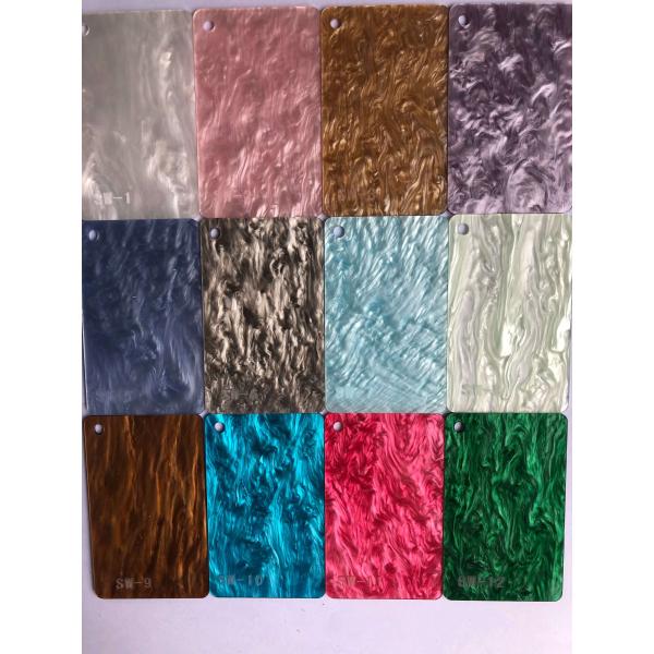 Water Grain Pearl Acrylic Sheets For Furniture Decoration