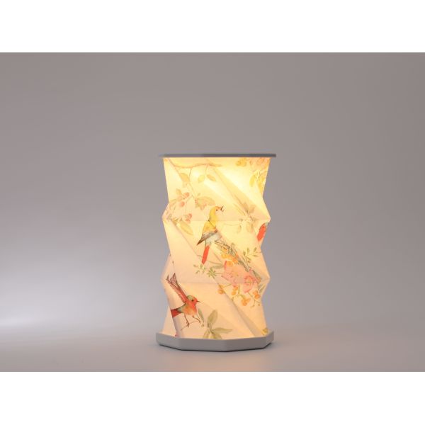 Creative Geometric Bird Rotating Paper Lamp LED Lights Home Decoration