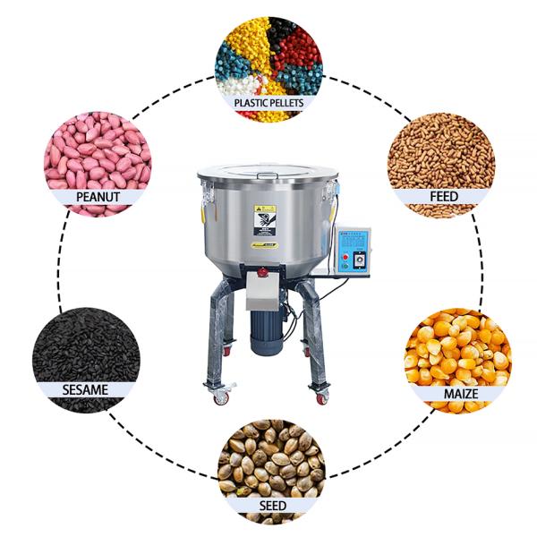Stainless Steel Vertical Mixer 500kg Capacity 1.5kw Power
