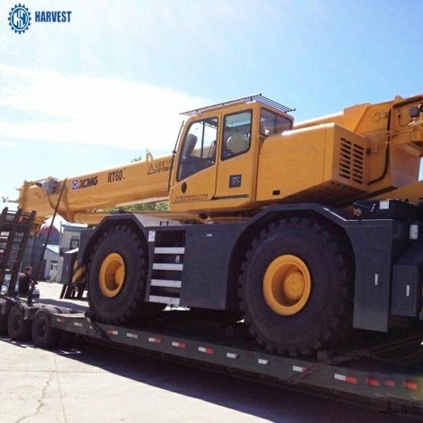 60 guindaste do caminhão do crescimento de Ton Max Lifting Height 58.1m  RT60 35km/H