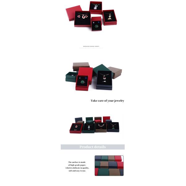 Fabrication en gros Luxe Jeux de bijoux Boîte personnalisée Coffret personnalisé haut de gamme Collier Bracelet Boucles d'oreilles Ensemble de bijoux d'anneau Emballage De papier carton couvercle et base Boîte à bijoux avec logo